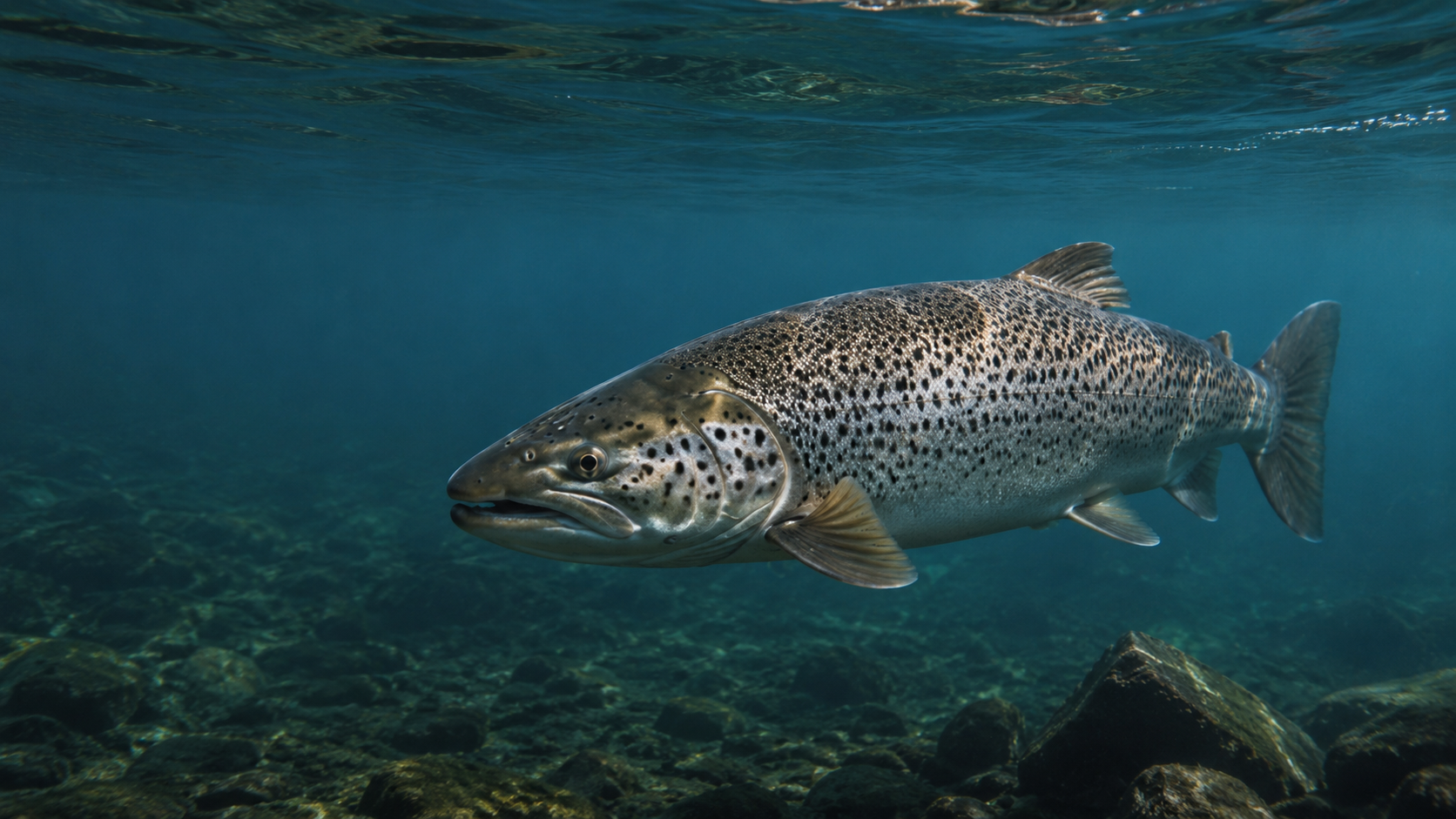 Ferox Trout underwater